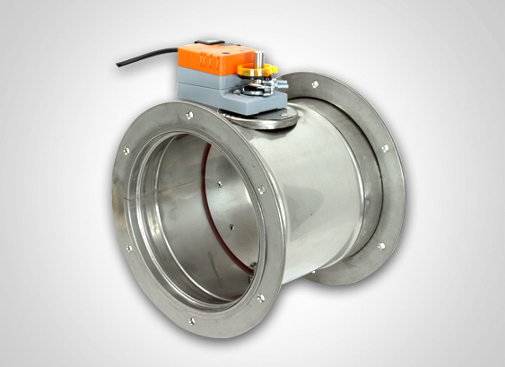 Absperrklappe Edelstahl, Elektromotor, Flachflansch beidseitig